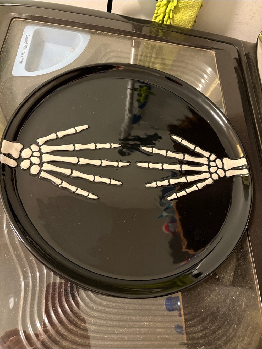 Skeleton Black/White Festive Platter